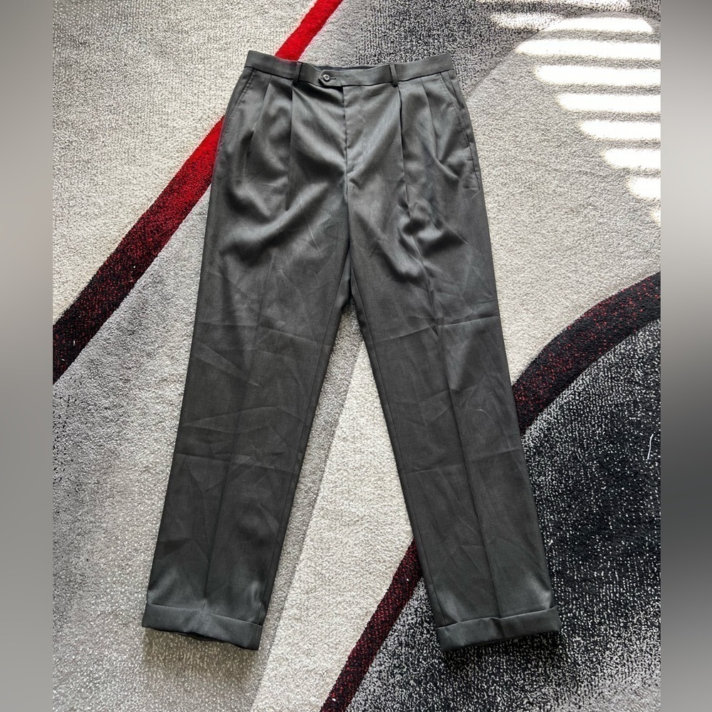 Stafford Sharkskin Dress Pants